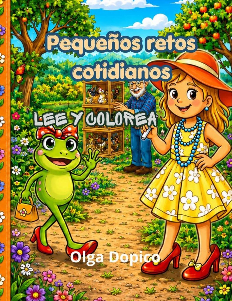 Portada de "Pequeños retos cotidianos" Lee y colorea